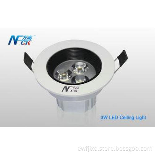 AC 120V 3w LED Recessed Ceiling Lights , 220lm LED Ceiling